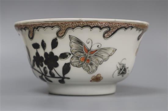 A Chinese rouge-de fer bowl, Yongzheng period height 6cm